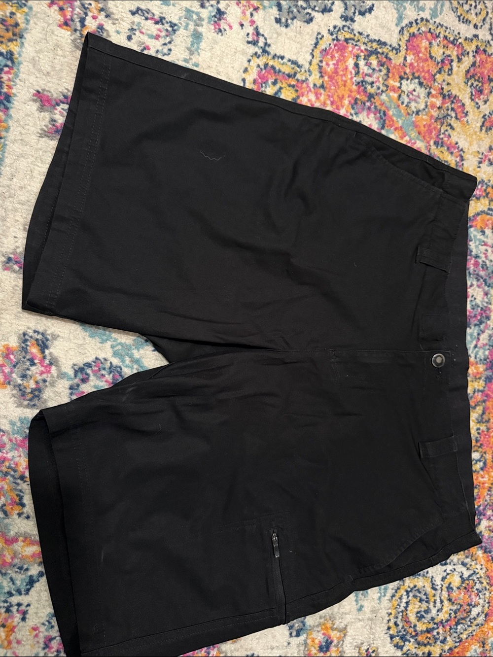 ZeroXposur Black Men's Flat Front Athletic Shorts